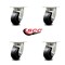 Service Caster 4 Inch Kingpinless Rubber on Steel Wheel Swivel Top Plate Caster SCC, 4PK SCC-KP30S420-RSR-4 - alternate 5